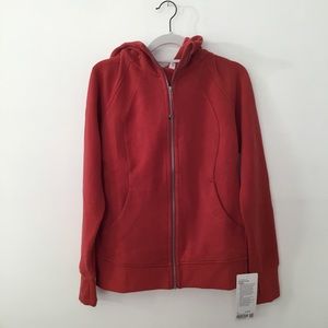 Lululemon terracotta color zip up hoodie size 10